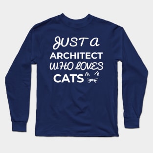 architect cat Long Sleeve T-Shirt